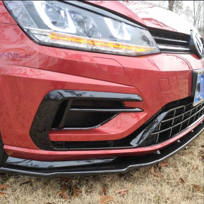 Сплиттер бампера для Volkswagen Golf 7 диффузор губа спойлер сплiтер