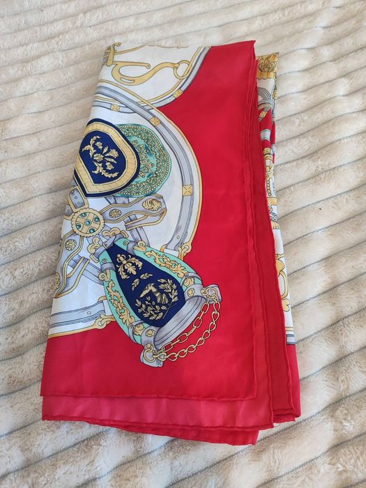 Vintage Silk Scarf / Шовкова хустка в кінному стилі
