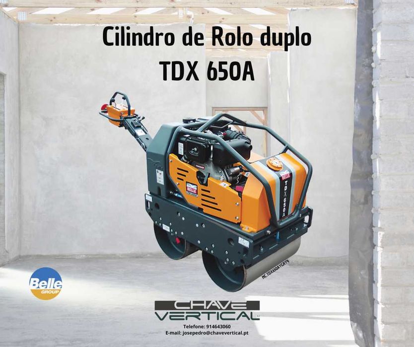 Cilindro de Compactação de Rolo Duplo TDX 650A BELLE    JR19