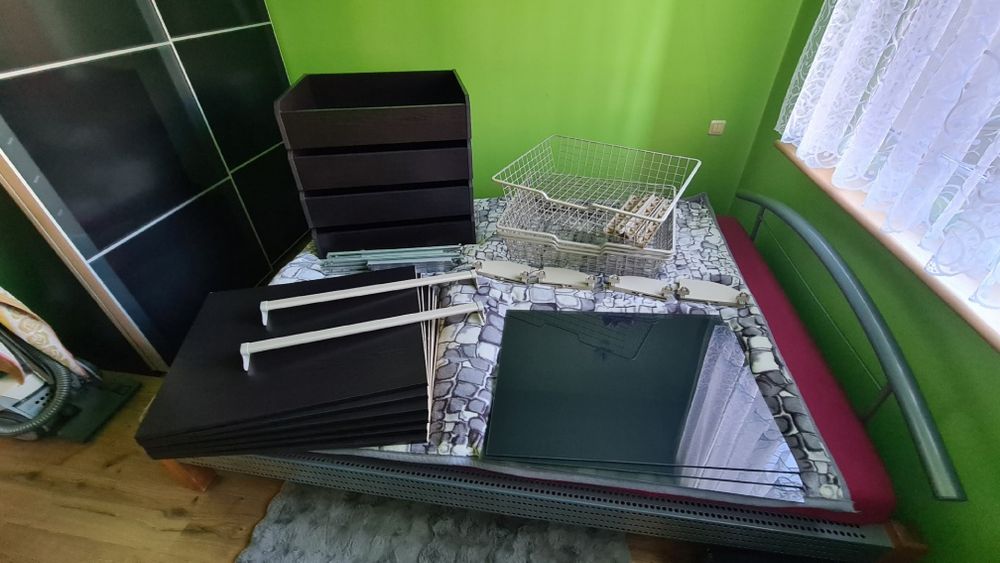 IKEA PAX szuflady kosze półki _ wyposażenie szafy