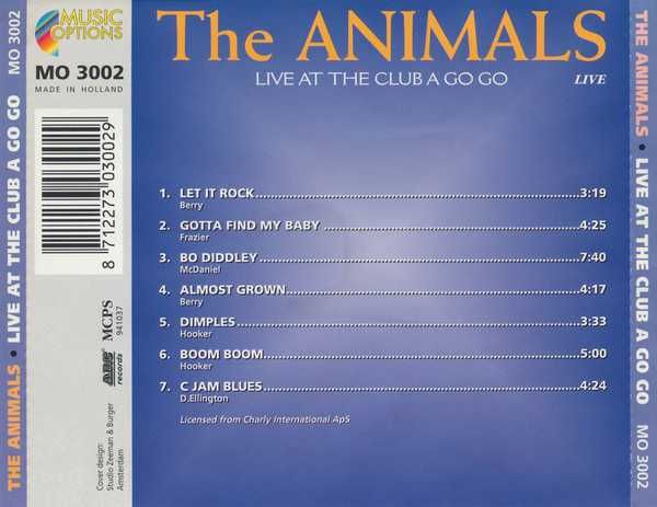 The Animals live at the Clb a Go Go - CD
