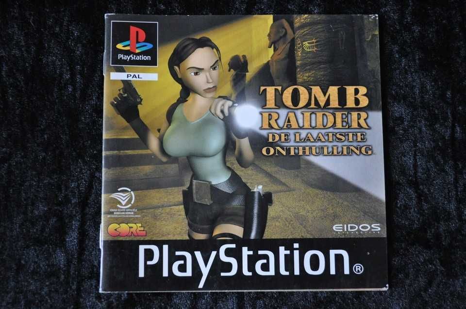 Tomb Raider psone De Laatste Onthulling somente Manual de instruções
