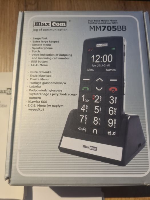 2 x telefon MaxCom MM705BB, jeden prawie sprawny