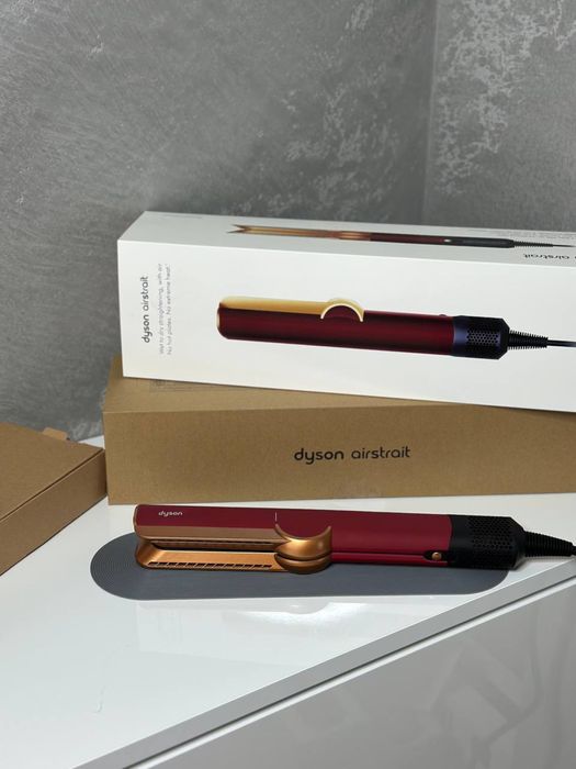 Вирівнювач для волосся Dyson Airstrait HT01  бордовий Rich copier