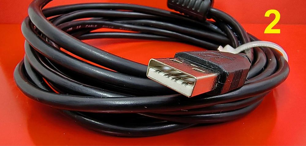 Кабель USB 2.0 AM/BM 3 и 1,8 метра новый экранированный