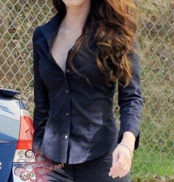 рубашка обтягуюча темно синя siren chic