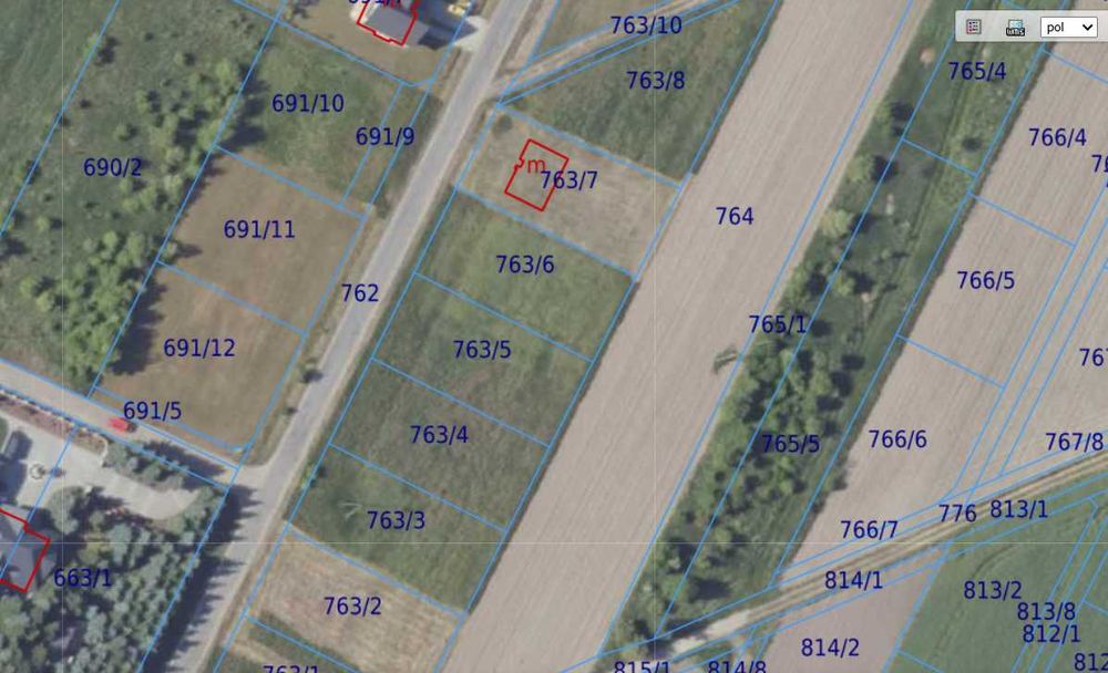 Działka budowlana  0,0998 ha (998 m²) Bystrzyca, ul. Wójcicka(oławski)