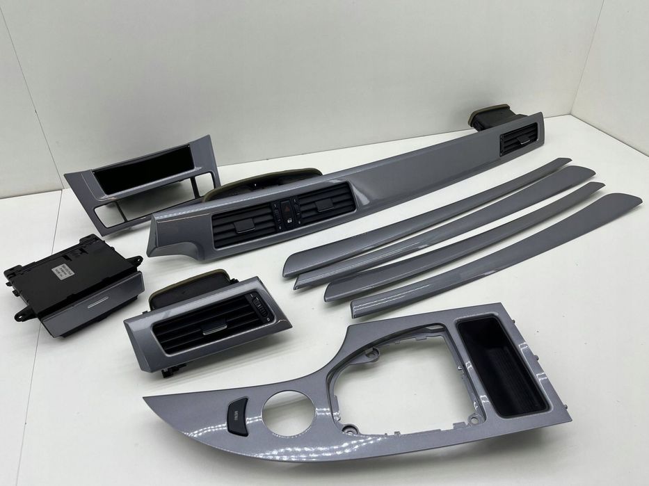 BMW 5 E60 E61 LIFT LISTWY DEKORY TITAN II DUNKEL KOMPLET EUROPA 7129233