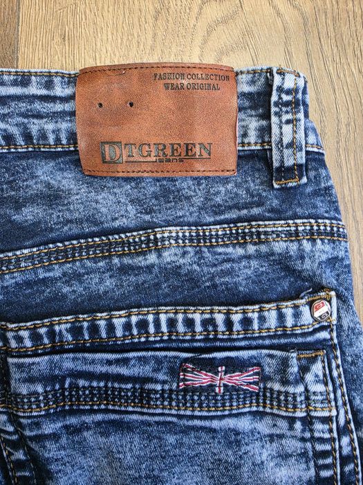 DTGreen Jeans – spodenki jeansowe bojówki męskie W34.