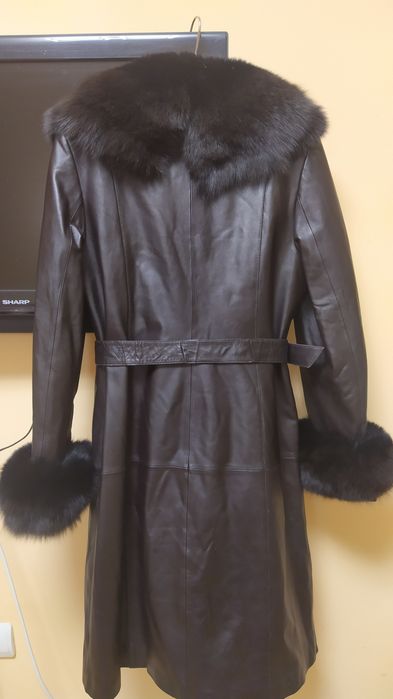 Шкіряне пальто, плащ Versace (Італія) нове