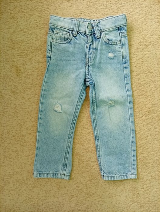 Світло сині джинси з потертостями 92 розмір від Primark
