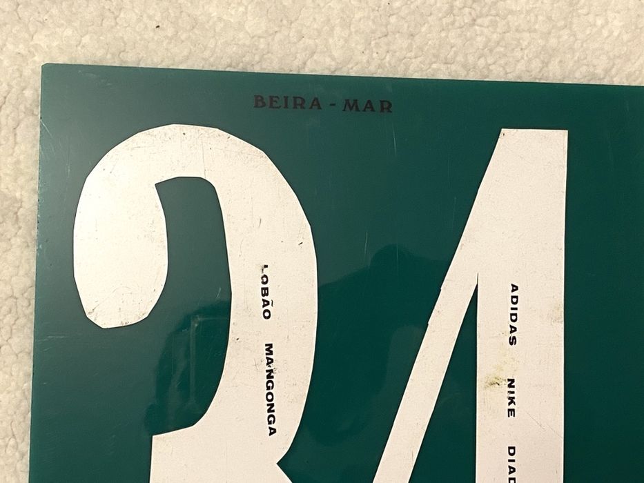 BEIRA MAR Aveiro |Placa Substituiçao Futebol - Subida 1a Divisao 97/98