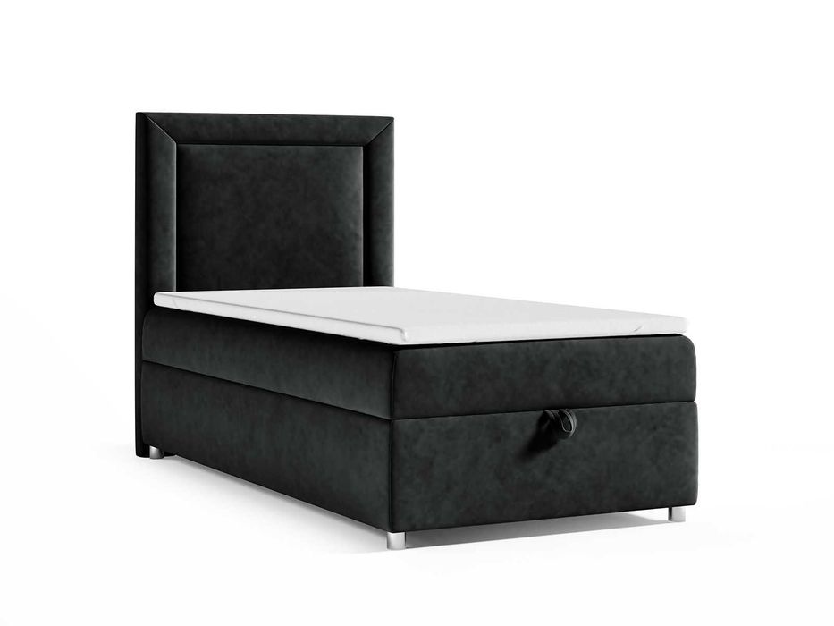 Łóżko KONTYNENTALNE SINGIEL z pojemnikiem 70x200 80x200 90x200 100x200