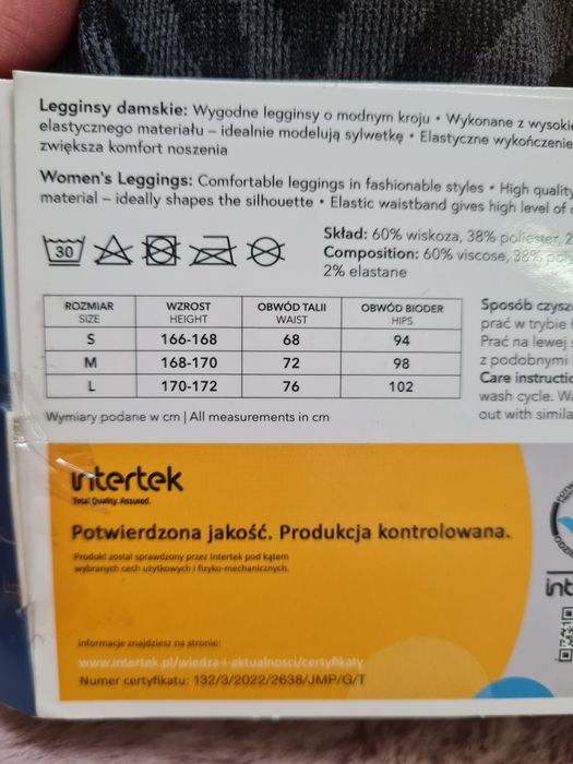 Leginsy damskie ciepłe
