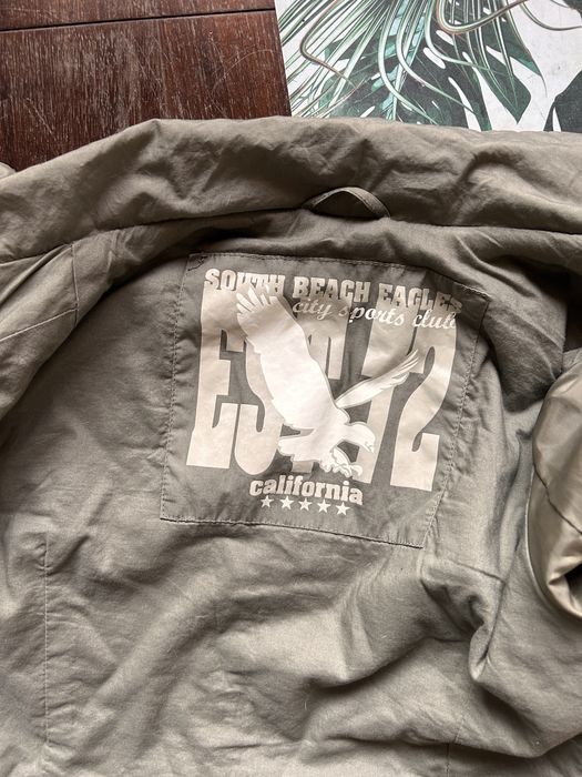 Krótka kurtka khaki moro oliwka boho