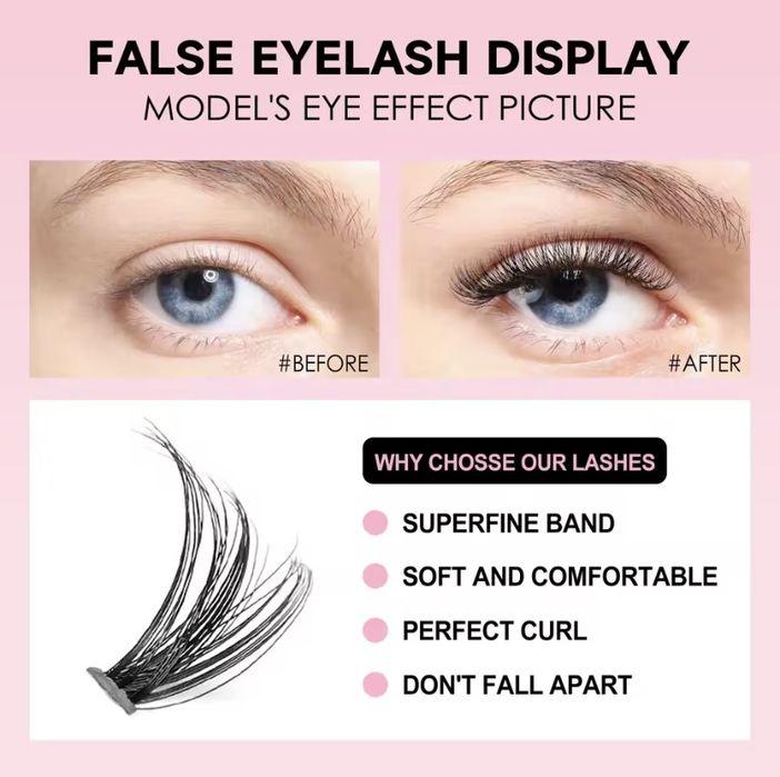 накладні вії/набір для нарощування вій 30D