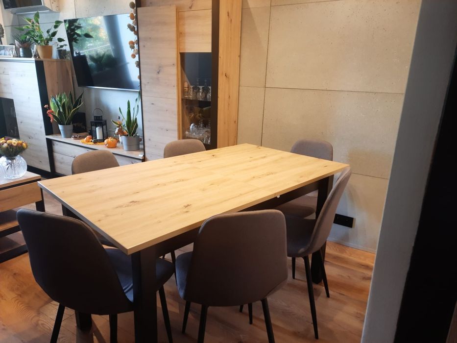 Stół rozkładany jasny dąb QUANT 10-Lenart