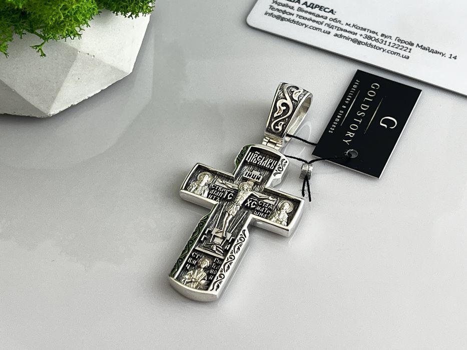 Массивный серебряный крестик (арт 03) 27.3 грамма