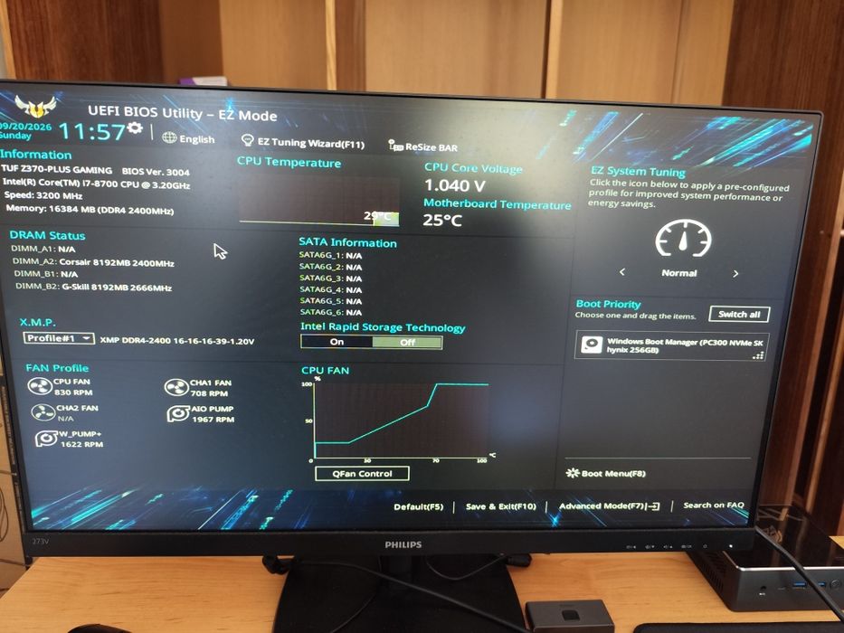 PC Desktop Intel i7-8700 | 16GB RAM CL16 | ASUS TUF | SSD NVMe