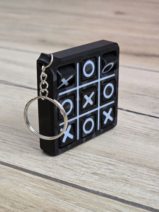 Brelok Gra Kółko i krzyżyk – Brelok 3d - Druk3d fidget Keychain