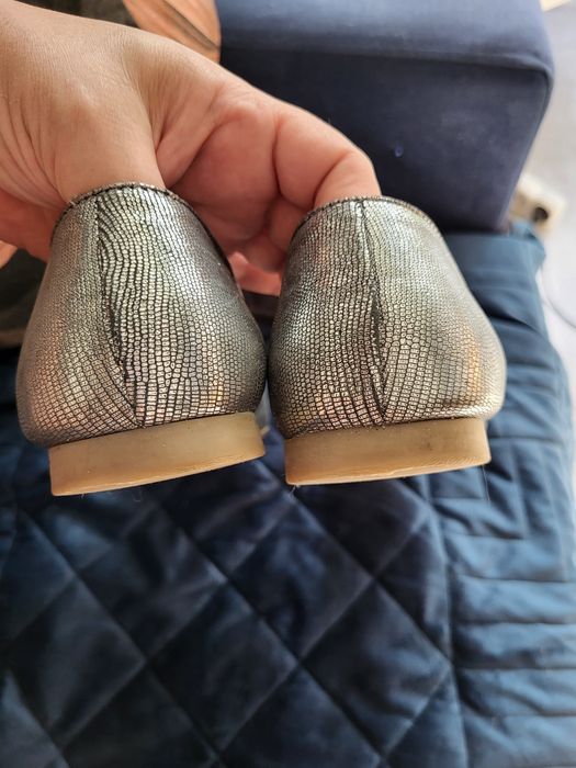 Ryłko srebrne baleriny półbuty r 40