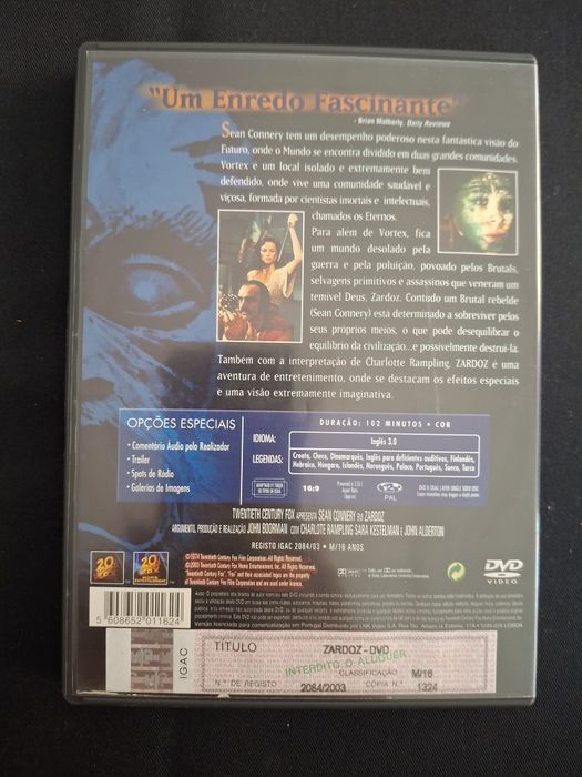 DVD ZARDOZ. Sean Connery.