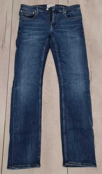 NOWE Spodnie męskie CALVIN KLEIN JEANS slim W31 L32 niebieskie