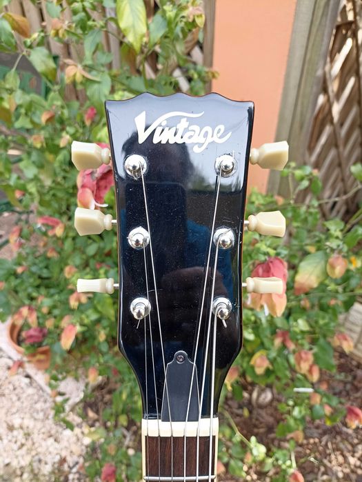 VINTAGE Custom Modified AFD100 Left Hand (Canhoto) Guitar / Guitarra