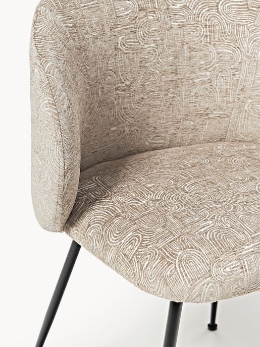 Cadeiras Westwing de jantar estofadas, conjunto de 2