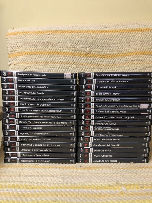 DVD’s e livros sobre o Egipto