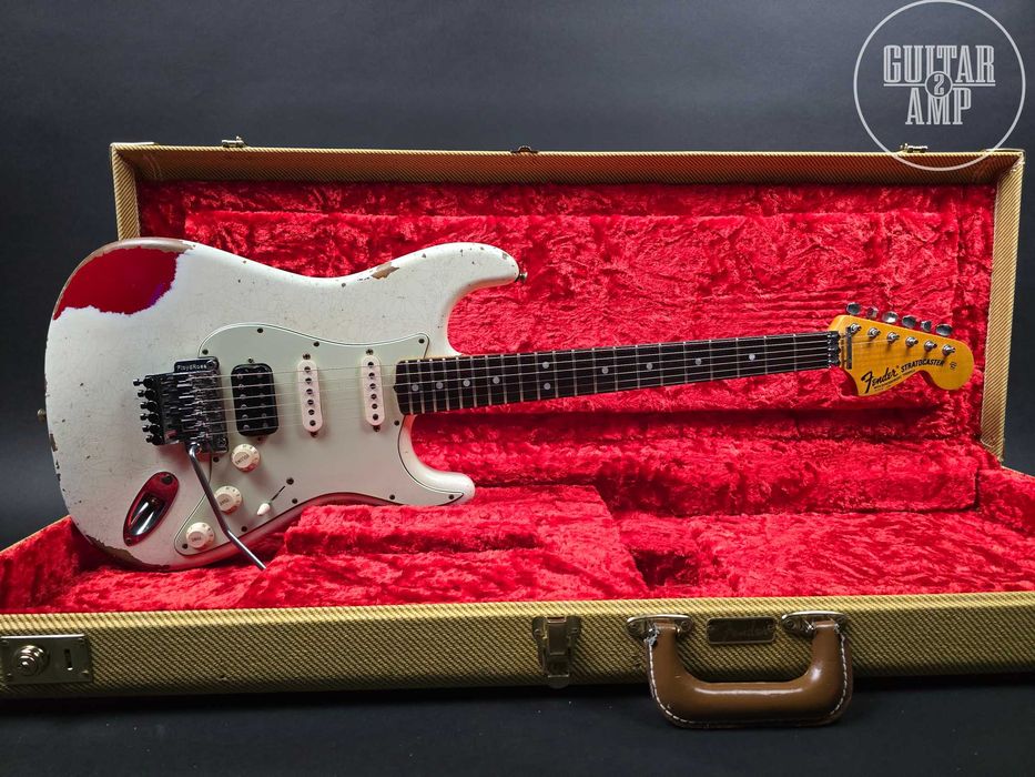 2016 Fender Custom Shop ’69 Stratocaster Olimpic White over Dakota Red HSS
