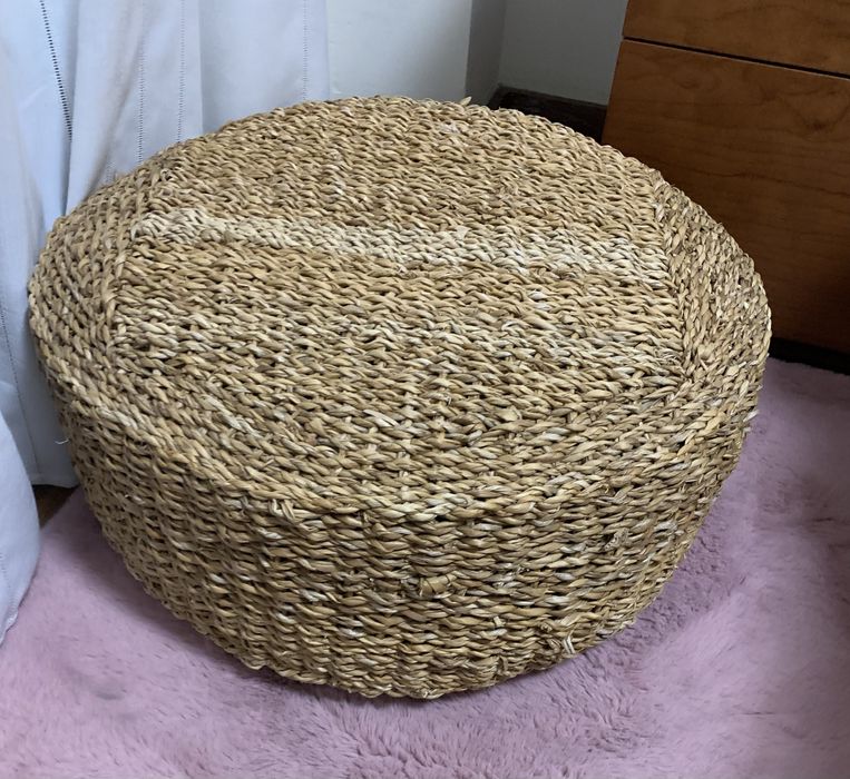 Puff palhinha impecavel