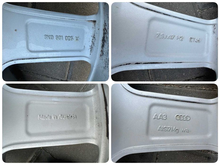 FELGI 17 Audi Cupra Seat Skoda VW BMW MG SsangYoung 5x112 7.5J ET45 #9