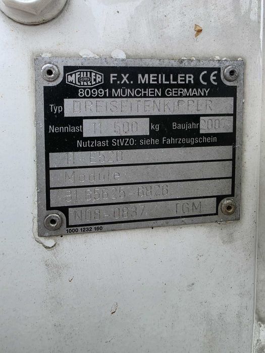 Meiller Kipper Kiper zabudowa wywrot wywrotka