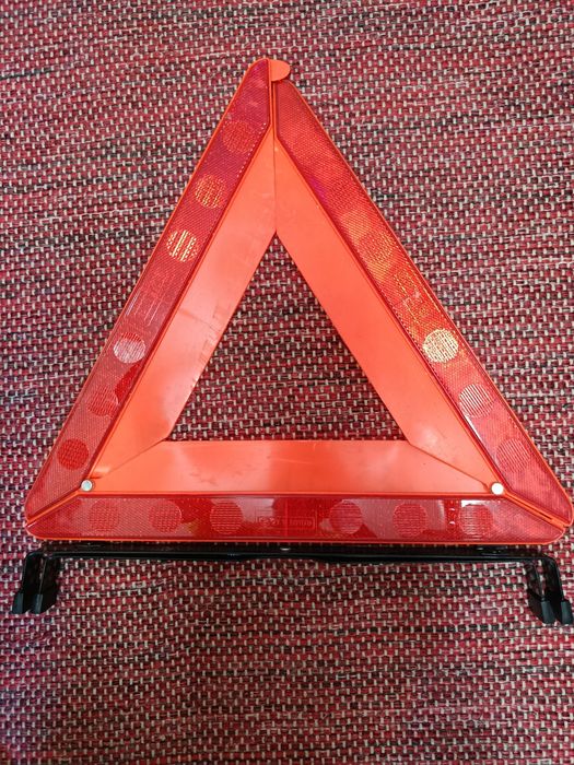 Triângulo sinalização para o carro