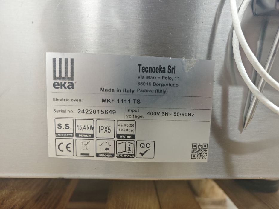 Пароконвектомат 11 рівнів Tecnoeka MKF 1111TS