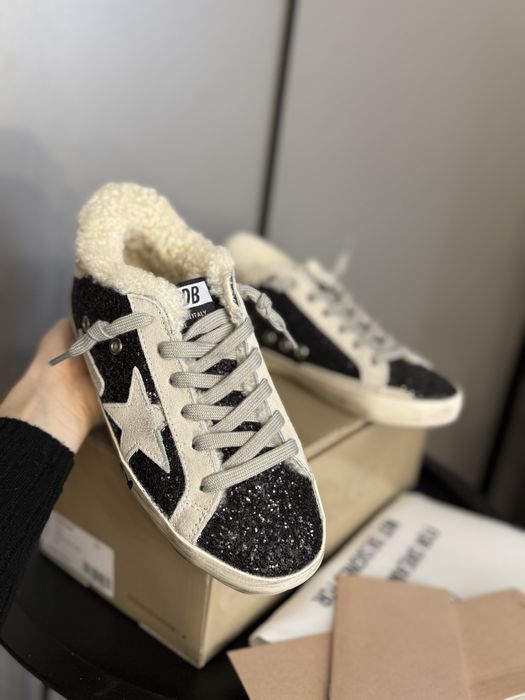Голден гуз кеды с мехом зимние женские golden goose