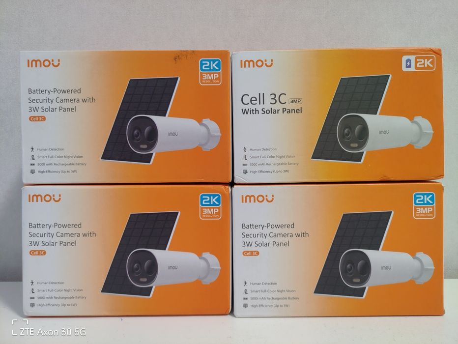 IP відеокамера WIFI Imou Cell 3C  5МП  акум 5000 мАч + СОНЯЧНА ПАНЕЛЬ
