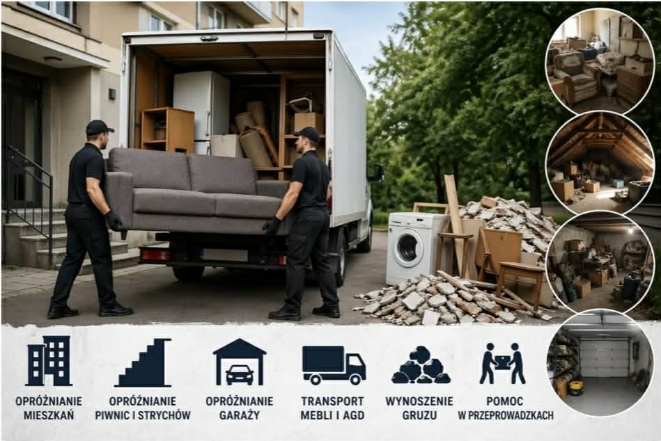 Oprożnianie mieszkań, piwnic, strychów i garaży - szybko i bezproblemó