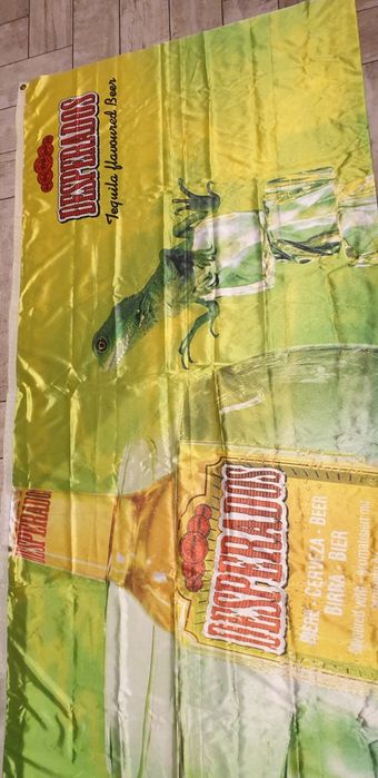 Decor reklamowy, flaga desperados, gadżet barowy