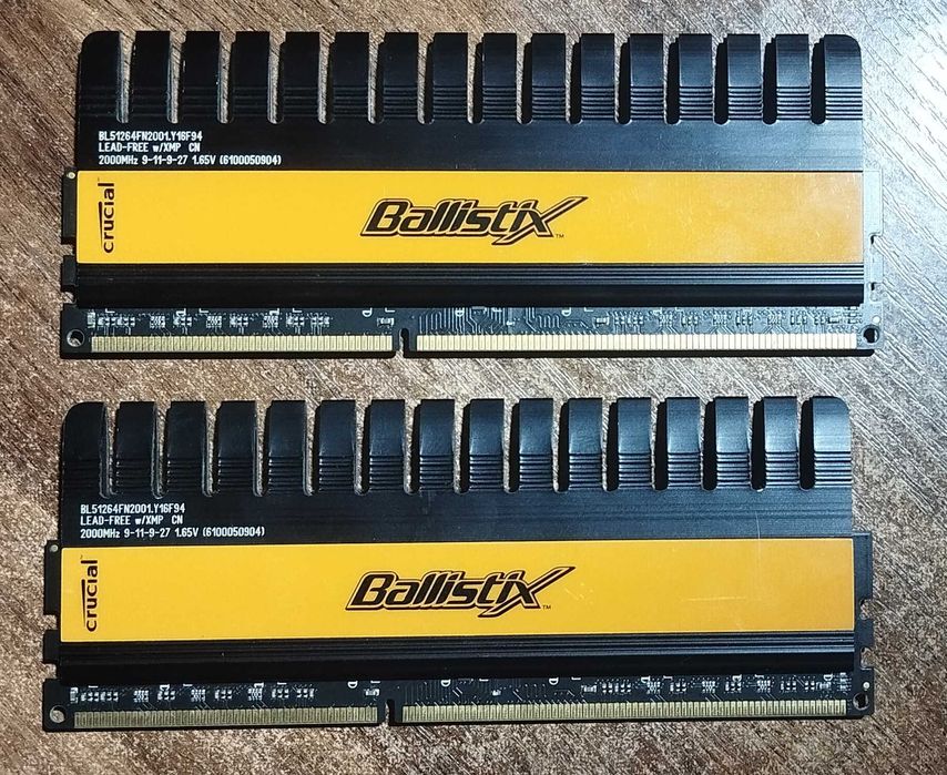 Модуль памяти Crucial DDR3 8Gb (2x4) Ballistix 2000 MHz