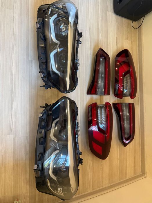 Оригинальные фары + задние фонари BMW X5 G05 2022, комплект, без блоков