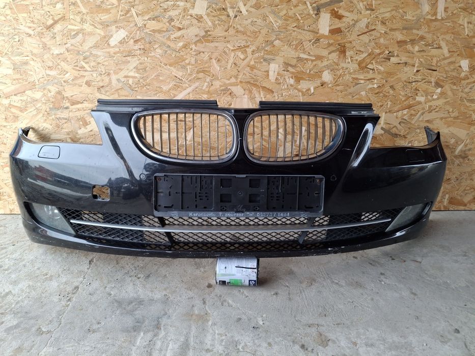 Zderzak Kompletny Polift BMW E60 E61 Black Sapphire  PDC Xenon Spryski