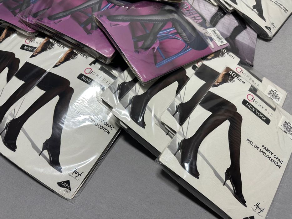 Lote + de 100 Meias Meia Calça Collant Marie Claire Cherie Novos