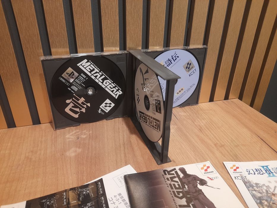 Metal gear solid + suikoden 2 ps1 psx retro ntsc j kolekcjonerski stan