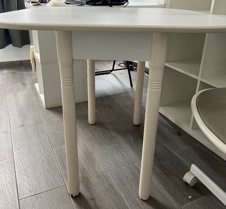 Mesa extensível 90X90 branca