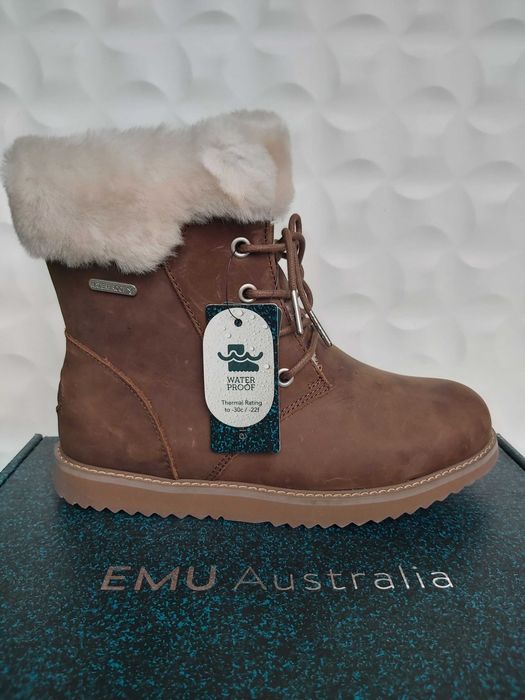 NOWE botki kozaki Emu Australia shoreline 37 śniegowce skorzane