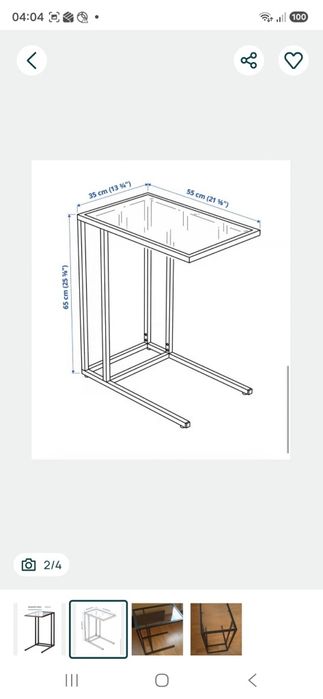 Stolik Ikea vittsjo