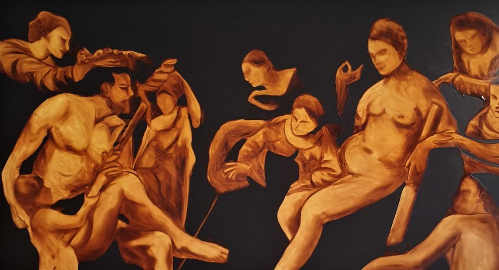 Pintura artistica 200x100 cm