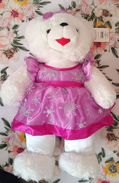 Белый мишка Dan Dee, США, 50 см (Snowflake Teddy), игрушка, коллекционный, новогодний, подарок, декор, новое